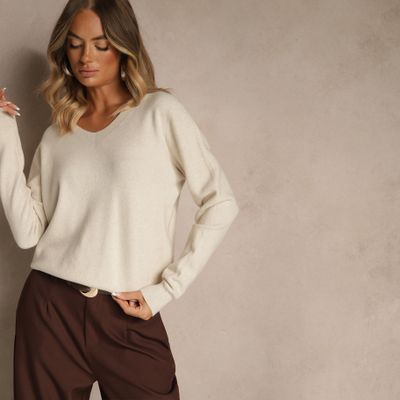 Renee - Sweter damski casual ze sklepu: renee.pl w kategorii: Swetry damskie - zdjęcie 6BEED23A-9DF-769_398939