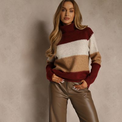 Sweter damski gładki Renee ze sklepu: renee.pl w kategorii: Swetry damskie - zdjęcie 6BEED23A-9DF-769_401547