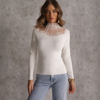 Sweter damski zimowy Renee ze sklepu: renee.pl w kategorii: Swetry damskie - zdjęcie 6BEED23A-9DF-769_402811