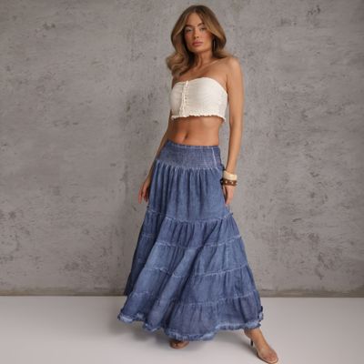 Spódnica na lato Renee ze sklepu: renee.pl w kategorii: Spódnice - zdjęcie 6BEED23A-9DF-769_406691