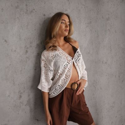 Bluzka damska na lato Renee ze sklepu: renee.pl w kategorii: Bluzki damskie - zdjęcie 6BEED23A-9DF-769_407712