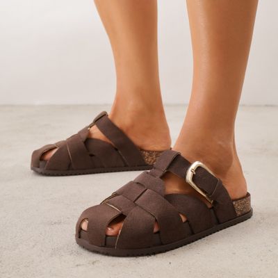 Klapki damskie casual Renee ze sklepu: renee.pl w kategorii: Klapki damskie - zdjęcie 6BEED23A-9DF-769_407971