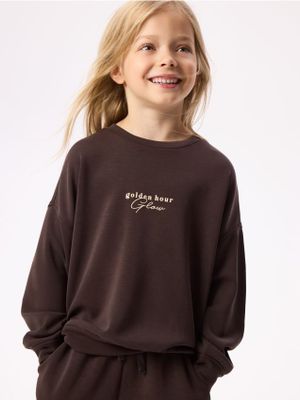 Bluza dziewczęca na zimę Reserved ze sklepu: Reserved w kategorii: Bluzy dziewczęce - zdjęcie 74CCA4C-3C1-6972_014JF