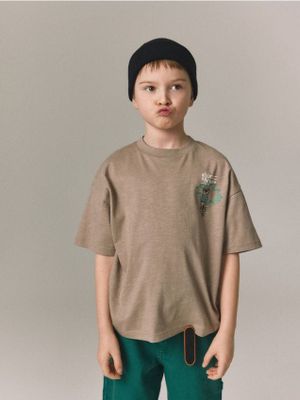 T-shirt chłopięce wiosenny Reserved ze sklepu: Reserved w kategorii: T-shirty chłopięce - zdjęcie 74CCA4C-3C1-6972_024IT