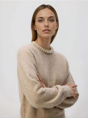 Sweter damski zimowy Reserved ze sklepu: Reserved w kategorii: Swetry damskie - zdjęcie 74CCA4C-3C1-6972_098GH