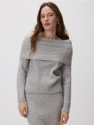 Sweter damski zimowy Reserved ze sklepu: Reserved w kategorii: Swetry damskie - zdjęcie 74CCA4C-3C1-6972_191GP