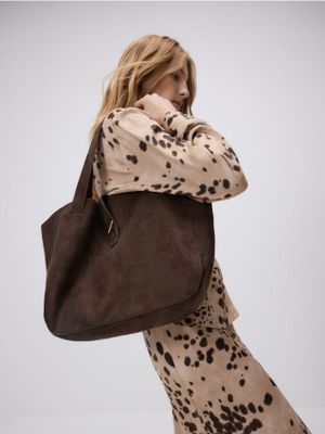 Shopper bag z nadrukami elegancka Reserved ze sklepu: Reserved w kategorii: Torby Shopper bag - zdjęcie 74CCA4C-3C1-6972_192FE