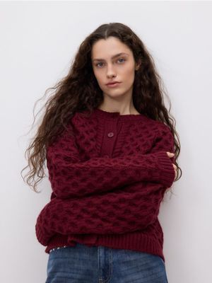 Sweter damski Reserved ze sklepu: Reserved w kategorii: Swetry damskie - zdjęcie 74CCA4C-3C1-6972_262GP