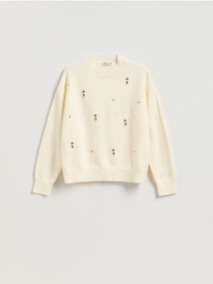 Sweter damski jesienny Reserved ze sklepu: Reserved w kategorii: Swetry damskie - zdjęcie 74CCA4C-3C1-6972_270HI
