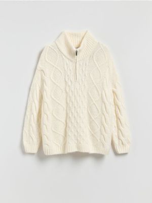 Sweter damski zimowy Reserved ze sklepu: Reserved w kategorii: Swetry damskie - zdjęcie 74CCA4C-3C1-6972_286GV