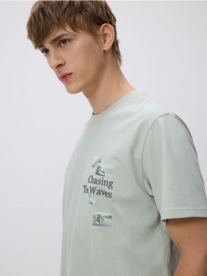 T-shirt męski letni Reserved ze sklepu: Reserved w kategorii: T-shirty męskie - zdjęcie 74CCA4C-3C1-6972_324FP