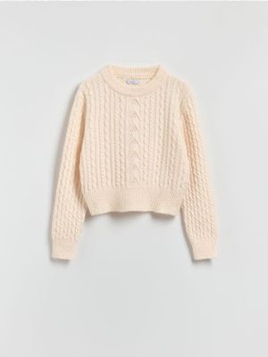 Sweter damski casualowy na zimę Reserved ze sklepu: Reserved w kategorii: Swetry damskie - zdjęcie 74CCA4C-3C1-6972_459HI