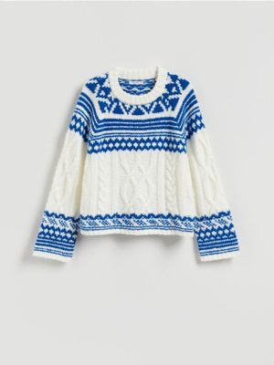 Sweter damski na wiosnę Reserved ze sklepu: Reserved w kategorii: Swetry damskie - zdjęcie 74CCA4C-3C1-6972_465HH