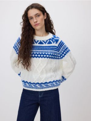 Sweter damski na wiosnę Reserved ze sklepu: Reserved w kategorii: Swetry damskie - zdjęcie 74CCA4C-3C1-6972_465HH