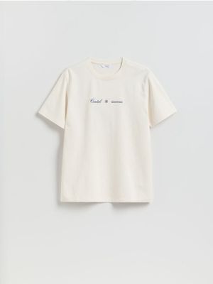T-shirt męski na wiosnę casual Reserved ze sklepu: Reserved w kategorii: T-shirty męskie - zdjęcie 74CCA4C-3C1-6972_470IW