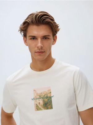 T-shirt męski na lato Reserved ze sklepu: Reserved w kategorii: T-shirty męskie - zdjęcie 74CCA4C-3C1-6972_486IW
