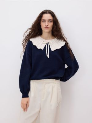 Sweter damski na zimę casualowy Reserved ze sklepu: Reserved w kategorii: Swetry damskie - zdjęcie 74CCA4C-3C1-6972_488HH