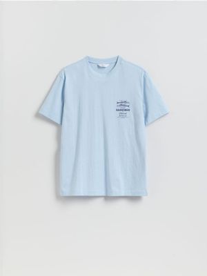 T-shirt męski wiosenny młodzieżowy Reserved ze sklepu: Reserved w kategorii: T-shirty męskie - zdjęcie 74CCA4C-3C1-6972_496IW
