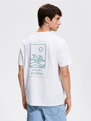 T-shirt męski z napisami Reserved ze sklepu: Reserved w kategorii: T-shirty męskie - zdjęcie 74CCA4C-3C1-6972_568IO