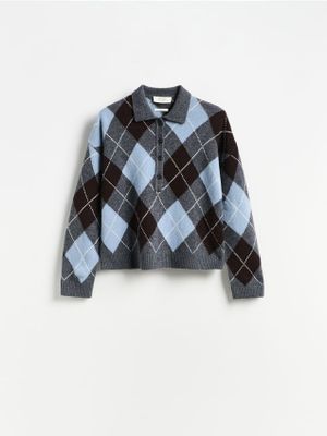 Sweter damski jesienny Reserved ze sklepu: Reserved w kategorii: Swetry damskie - zdjęcie 74CCA4C-3C1-6972_641KO