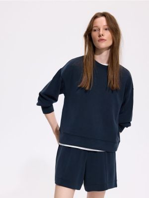 Bluza damska casual Reserved ze sklepu: Reserved w kategorii: Bluzy damskie - zdjęcie 74CCA4C-3C1-6972_650KE