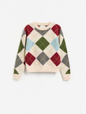 Sweter damski jesienny Reserved ze sklepu: Reserved w kategorii: Swetry damskie - zdjęcie 74CCA4C-3C1-6972_693KO