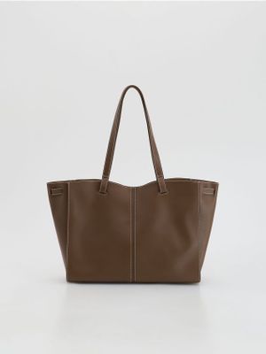 Shopper bag zimowy Reserved ze sklepu: Reserved w kategorii: Torby Shopper bag - zdjęcie 74CCA4C-3C1-6972_738CP