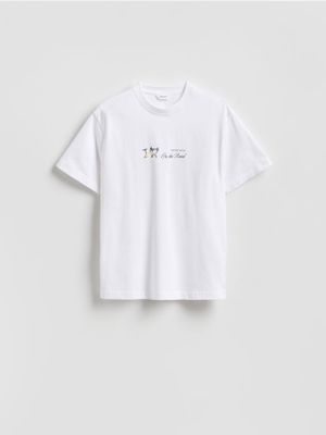 Reserved - T-shirt męski casual ze sklepu: Reserved w kategorii: T-shirty męskie - zdjęcie 74CCA4C-3C1-6972_781JM
