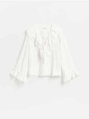 Bluzka damska boho Reserved ze sklepu: Reserved w kategorii: Bluzki damskie - zdjęcie 74CCA4C-3C1-6972_793JY