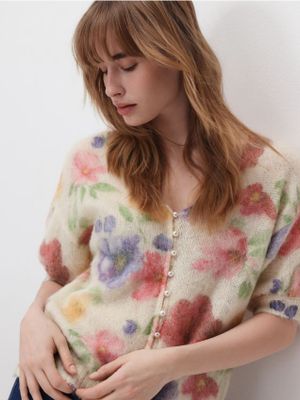 Sweter damski jesienny Reserved ze sklepu: Reserved w kategorii: Swetry damskie - zdjęcie 74CCA4C-3C1-6972_797IP