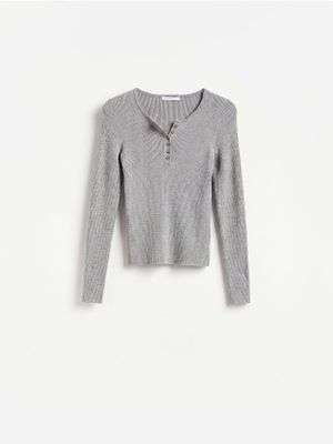 Sweter damski jesienny Reserved ze sklepu: Reserved w kategorii: Swetry damskie - zdjęcie 74CCA4C-3C1-6972_805IM