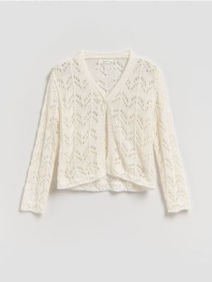 Sweter dziewczęcy na jesień Reserved ze sklepu: Reserved w kategorii: Swetry dziewczęce - zdjęcie 74CCA4C-3C1-6972_815IE