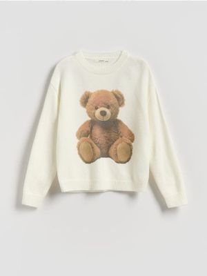 Sweter dziewczęcy na zimę jesienny Reserved ze sklepu: Reserved w kategorii: Swetry dziewczęce - zdjęcie 74CCA4C-3C1-6972_817FH