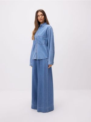 Jeansy damskie letnie Reserved ze sklepu: Reserved w kategorii: Jeansy damskie - zdjęcie 74CCA4C-3C1-6972_842IU