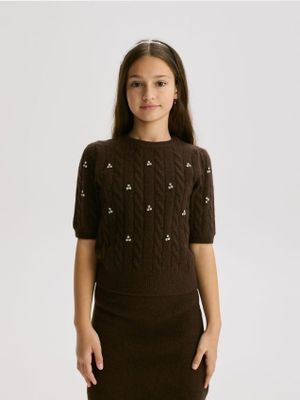 Sweter dziewczęcy Reserved ze sklepu: Reserved w kategorii: Swetry dziewczęce - zdjęcie 74CCA4C-3C1-6972_844CF