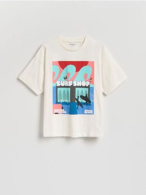 T-shirt chłopięce młodzieżowy Reserved ze sklepu: Reserved w kategorii: T-shirty chłopięce - zdjęcie 74CCA4C-3C1-6972_890IX