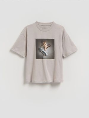 T-shirt chłopięce w stylu młodzieżowym na wiosnę Reserved ze sklepu: Reserved w kategorii: T-shirty chłopięce - zdjęcie 74CCA4C-3C1-6972_907IX