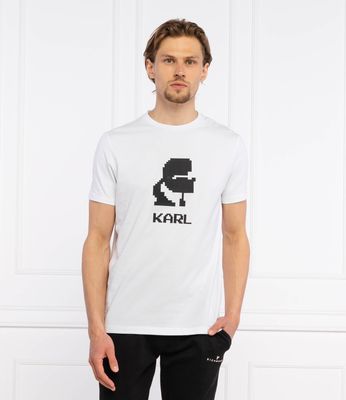 T-shirt męski sportowy casual Karl Lagerfeld ze sklepu: Gomez Fashion Store w kategorii: T-shirty męskie - zdjęcie 874714-BD9-10338_KL212M000009007