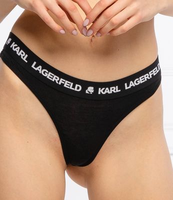 Majtki damskie casual z napisami Karl Lagerfeld ze sklepu: Gomez Fashion Store w kategorii: Majtki damskie - zdjęcie 874714-BD9-10338_KL212W000075666
