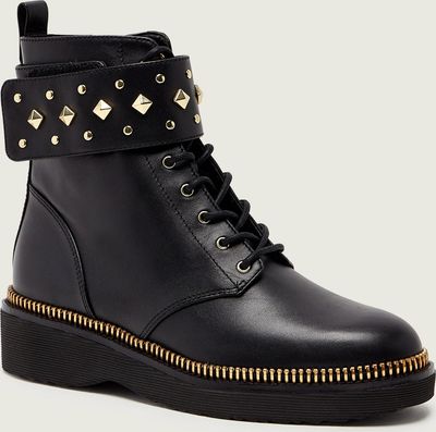 Botki z haftami Michael Kors ze sklepu: Gomez Fashion Store w kategorii: Botki - zdjęcie 874714-BD9-10338_MK214W000017001