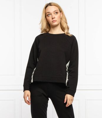 DKNY SLEEPWEAR - Bluza damska gładka sportowa ze sklepu: Gomez Fashion Store w kategorii: Bluzy damskie - zdjęcie 874714-BD9-10338_DA214W000012147