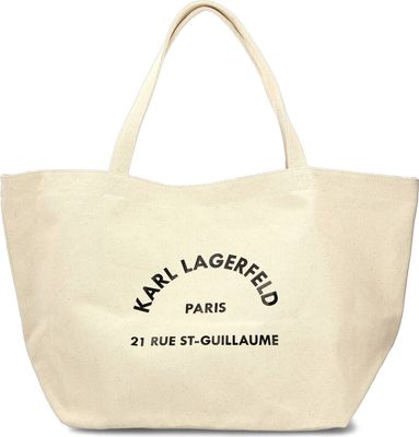 Shopper bag z napisami Karl Lagerfeld ze sklepu: Gomez Fashion Store w kategorii: Torby Shopper bag - zdjęcie 874714-BD9-10338_KL214W000012526