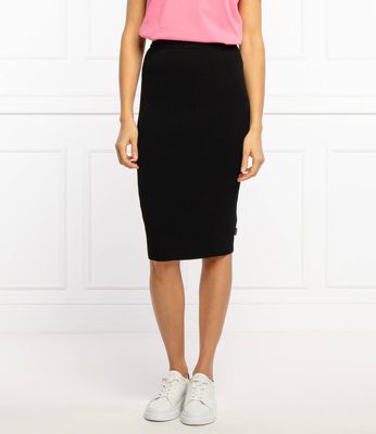Spódnica bez wzorów Calvin Klein ze sklepu: Gomez Fashion Store w kategorii: Spódnice - zdjęcie 874714-BD9-10338_CK215W000040A23