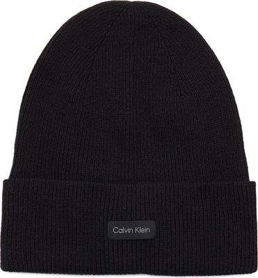 Czapka zimowa damska casual Calvin Klein ze sklepu: Gomez Fashion Store w kategorii: Czapki zimowe damskie - zdjęcie 874714-BD9-10338_CK215W000099284