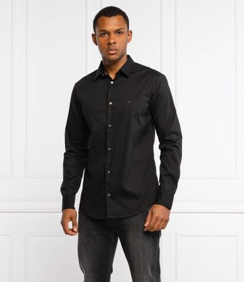Koszula męska na wiosnę Emporio Armani ze sklepu: Gomez Fashion Store w kategorii: Koszule męskie - zdjęcie 874714-BD9-10338_EA215M000188996