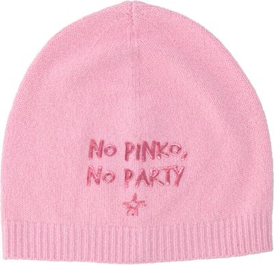 Czapka zimowa damska na jesień Pinko ze sklepu: Gomez Fashion Store w kategorii: Czapki zimowe damskie - zdjęcie 874714-BD9-10338_PI215W000288490