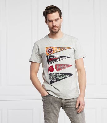 Guess - T-shirt męski na wiosnę casualowy ze sklepu: Gomez Fashion Store w kategorii: T-shirty męskie - zdjęcie 874714-BD9-10338_GJ221M000034721
