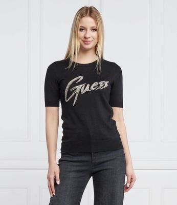 Sweter damski młodzieżowy Guess ze sklepu: Gomez Fashion Store w kategorii: Swetry damskie - zdjęcie 874714-BD9-10338_GJ221W000101058