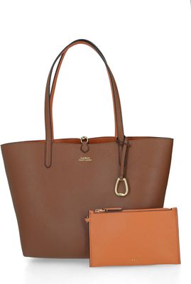Shopper bag gładki LAUREN RALPH LAUREN ze sklepu: Gomez Fashion Store w kategorii: Torby Shopper bag - zdjęcie 874714-BD9-10338_RL221W000029M42