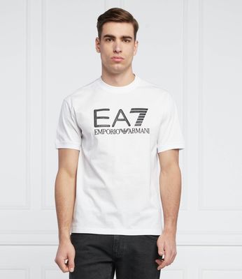 T-shirt męski casual EA7 ze sklepu: Gomez Fashion Store w kategorii: T-shirty męskie - zdjęcie 874714-BD9-10338_E7222M000202100